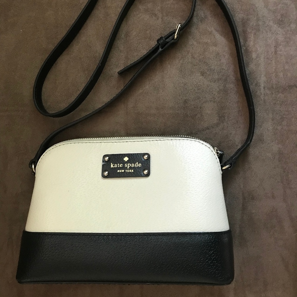 Black and Light Tan Kate Spade purse